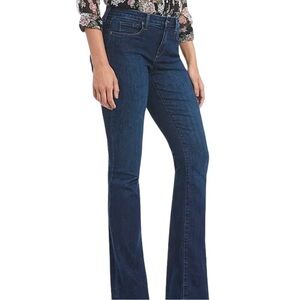 NYDJ Barbara Bootcut High Rise Blue Jeans Zipper Fly Size 8
